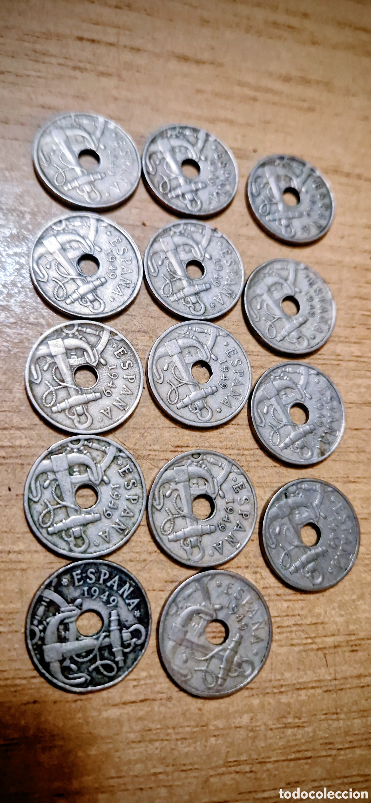 Moedas Franco: 50 centimos 1949 estado espa&ntilde;ol Franco