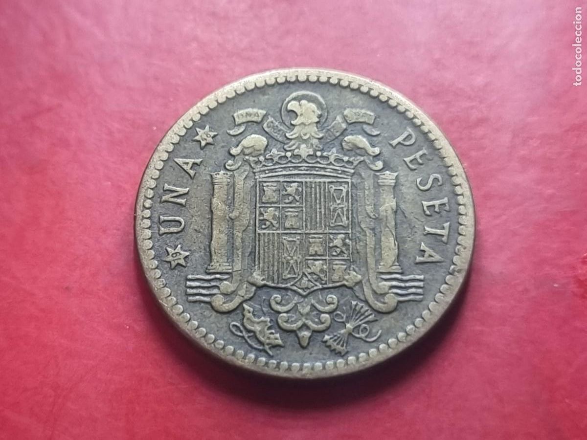 Franco Coins: 1 PESETA 1947 48* MBC