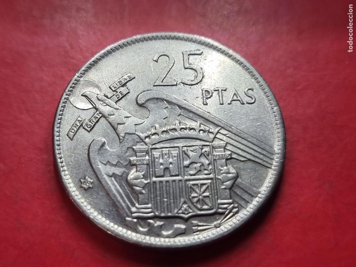 Moedas Franco: 25 PESETAS 1957 69* MBC