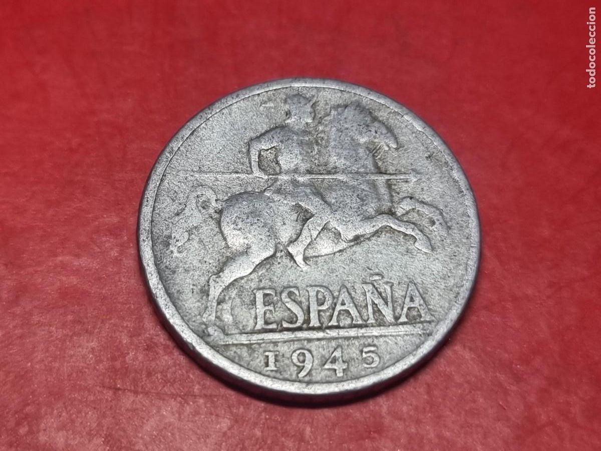 Monnaies Franco: 10 CENTIMOS 1945 MBC