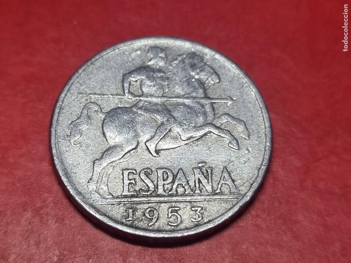 Monnaies Franco: 10 CENTIMOS 1953 MBC