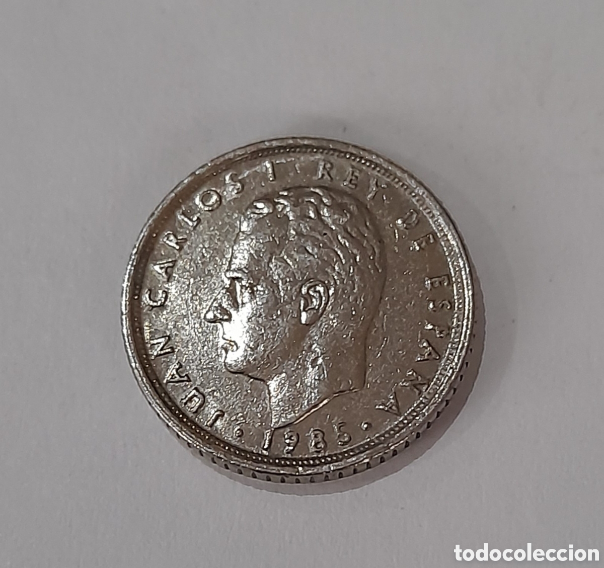 Monedas Franco: 10 Pesetas 1985 Juan Carlos I S/C con error ( Desplazada ). M&aacute;s Monedas Antiguas en mi perfil.
