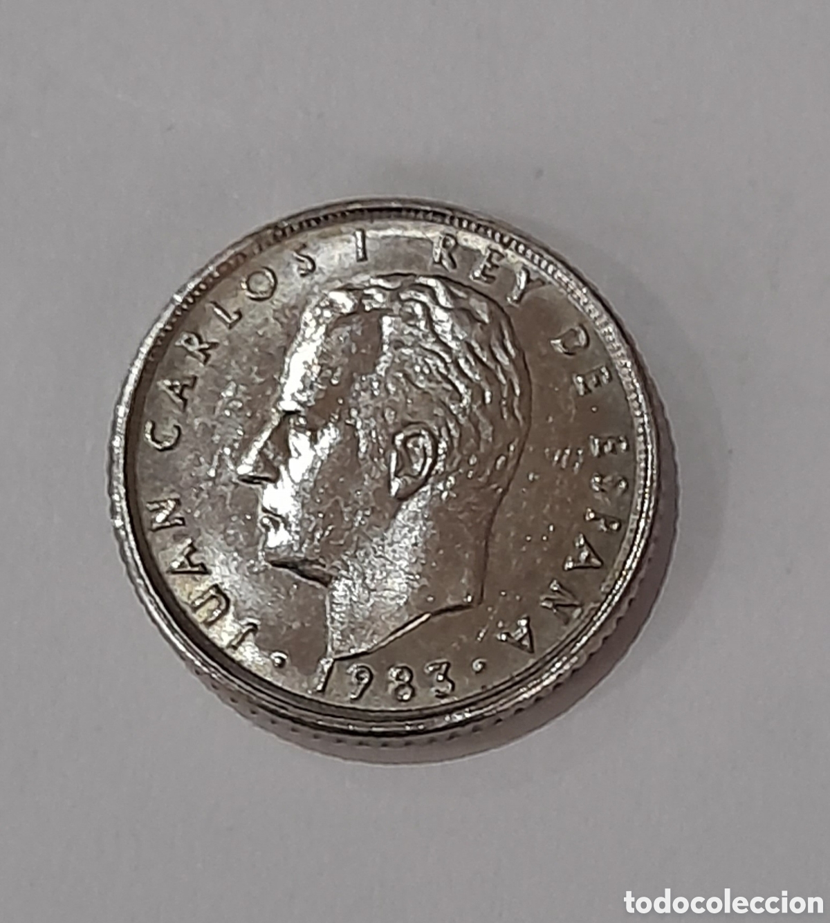 Monedas Franco: 10 Pesetas Juan Carlos I 1983 S/C con error ( Desplazada).