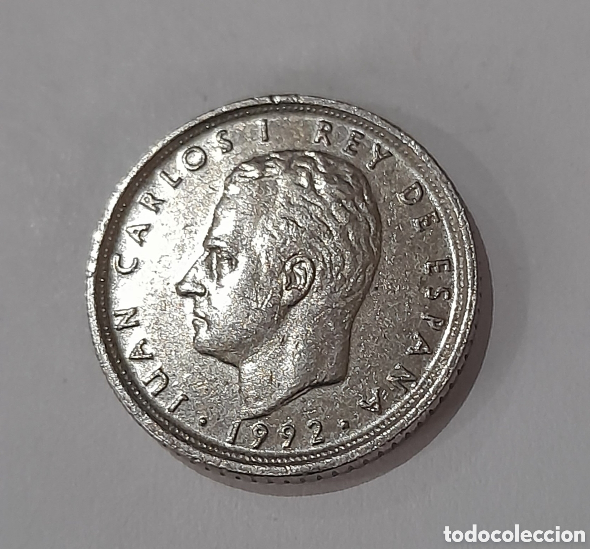 Monedas Franco: 10 Pesetas Juan Carlos I 1992.S/C con error ( Desplazada ). M&aacute;s Monedas Antiguas en mi perfil .