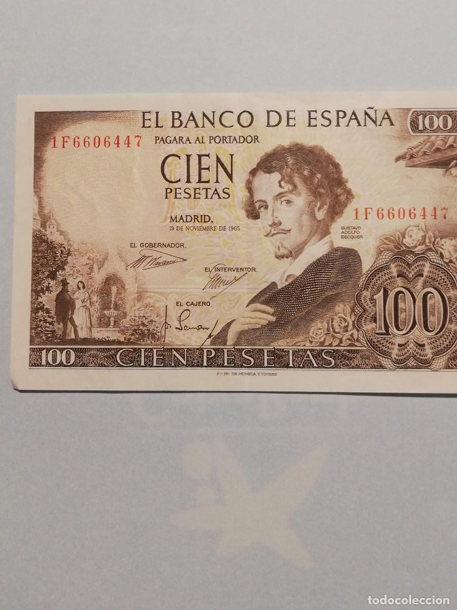 M&uuml;nzen unter Franco: ESPA&Ntilde;A .- BILLETE DE 100 PESETAS .- EMISION DEL 19/11/1965.-
