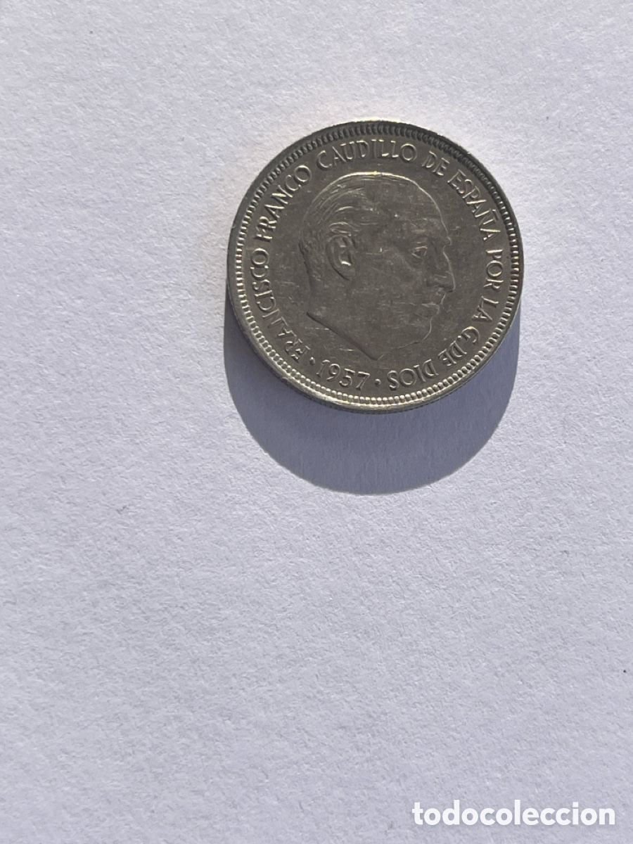 M&uuml;nzen unter Franco: Moneda 5 pesetas 1957 Franco