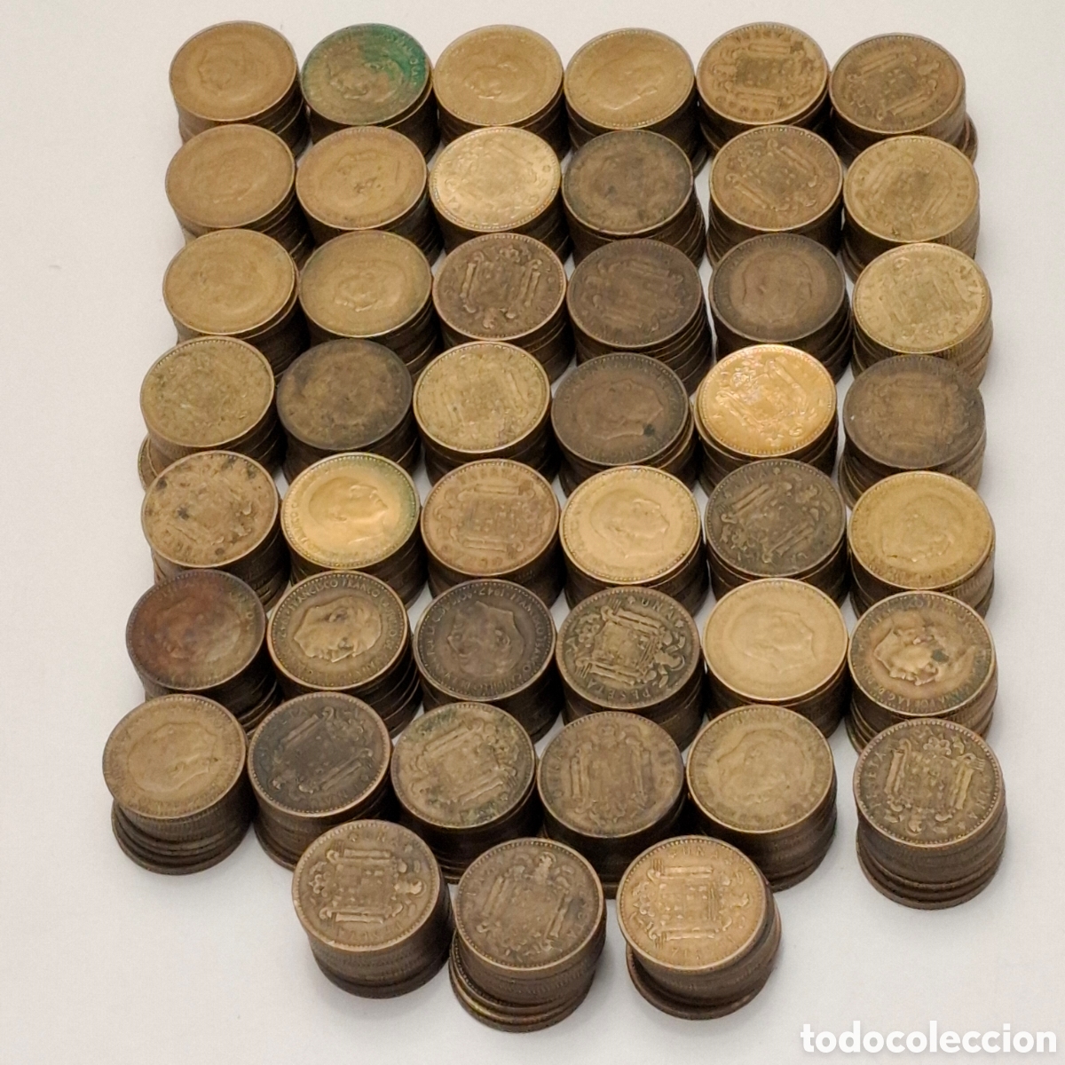 M&uuml;nzen unter Franco: Lote De 450 Pesetas De Francisco Franco, Con El Aguila.