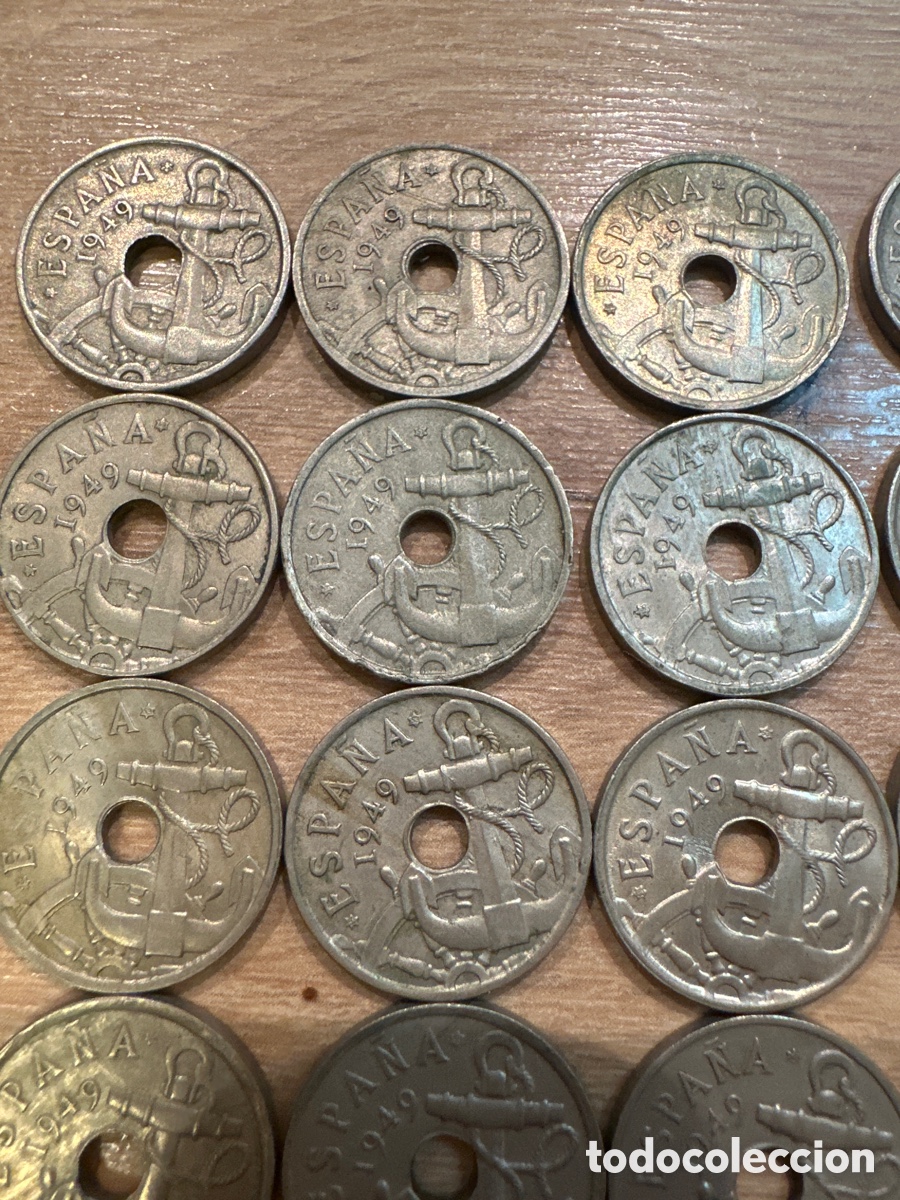 Monedas Franco: 25 monedas 50 c&eacute;ntimos 1949 - Foto 2