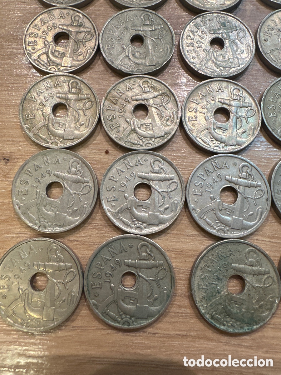 Monedas Franco: 25 monedas 50 c&eacute;ntimos 1949 - Foto 4