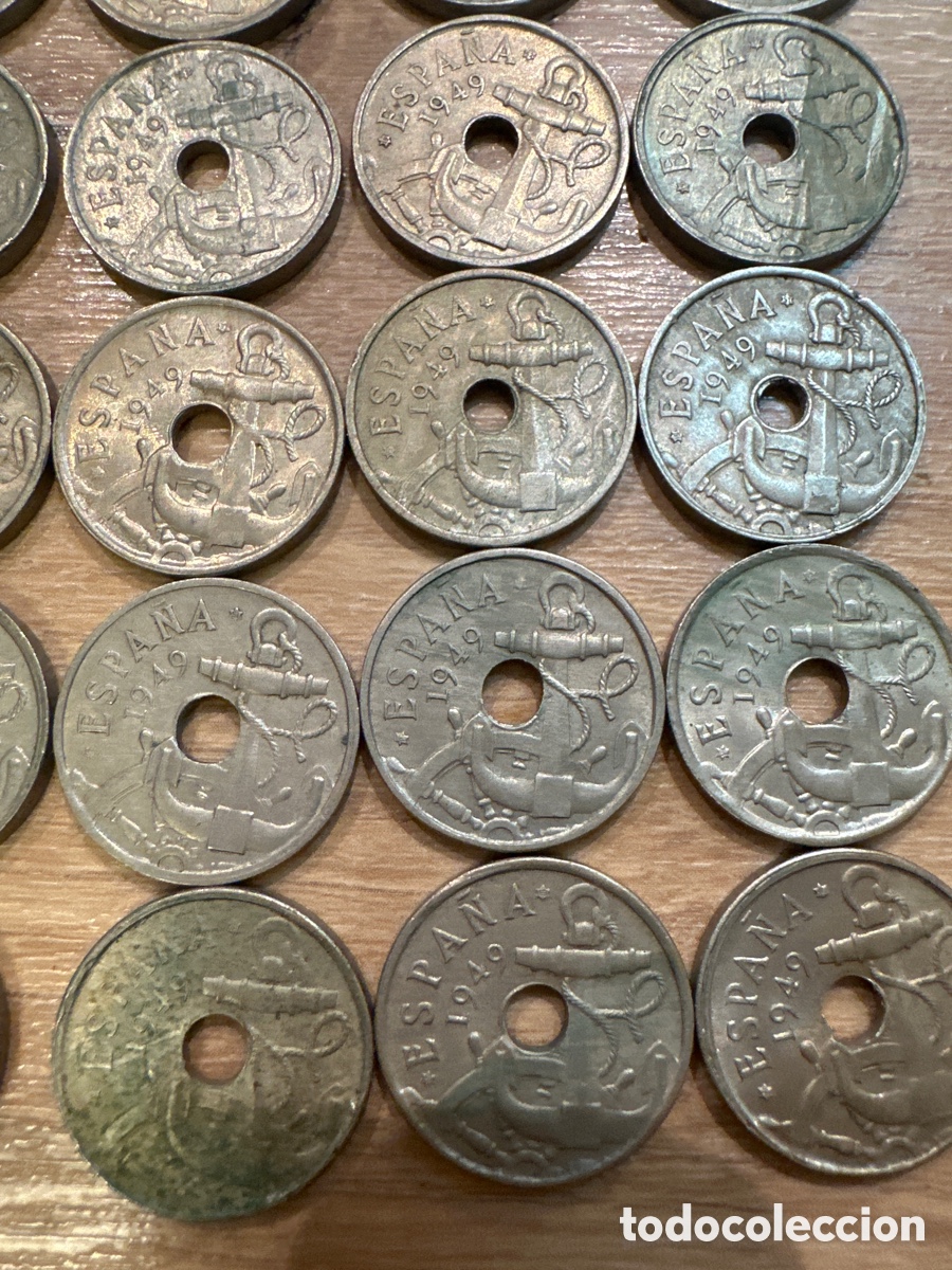 Monedas Franco: 25 monedas 50 c&eacute;ntimos 1949 - Foto 5