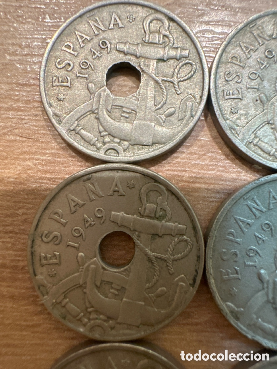 Monedas Franco: 25 monedas 50 c&eacute;ntimos 1949 - Foto 6