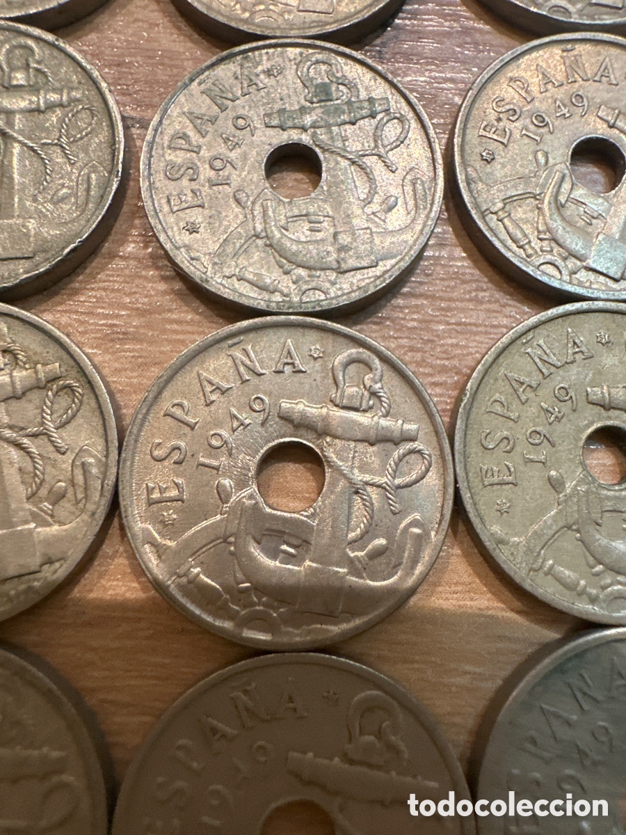 Monedas Franco: 25 monedas 50 c&eacute;ntimos 1949 - Foto 7