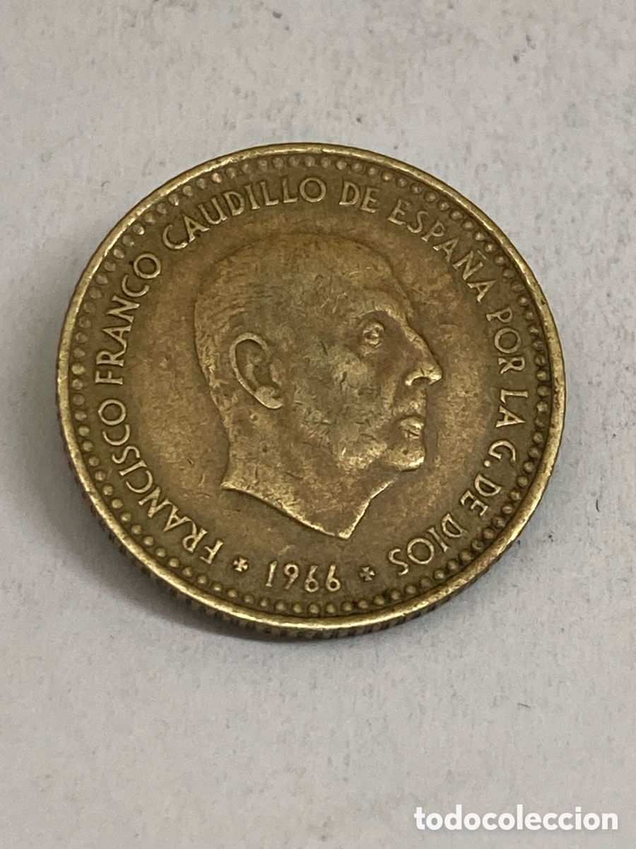 Monedas Franco: Moneda de 1peseta 1966 E70 /M1 - Foto 1