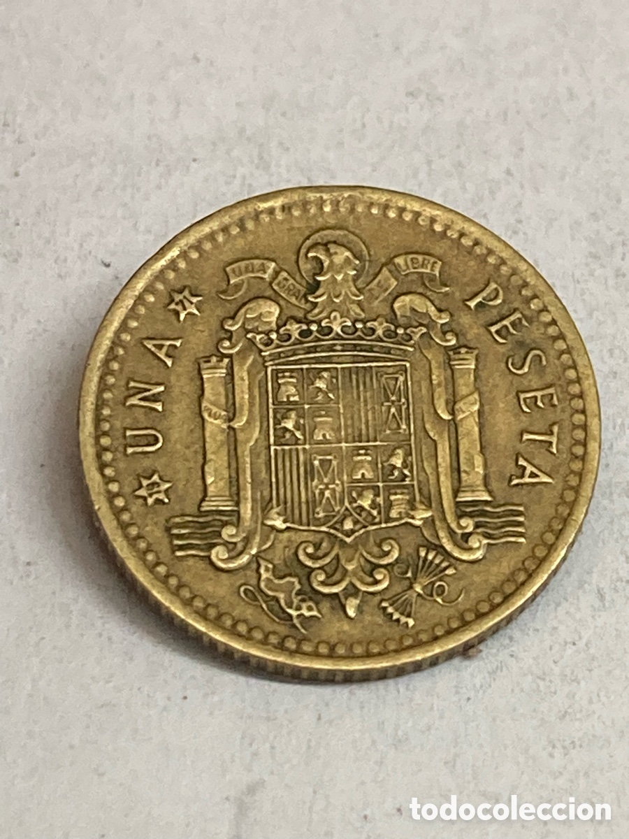 Monedas Franco: Moneda 1 peseta 1966 71E /M56 - Foto 1