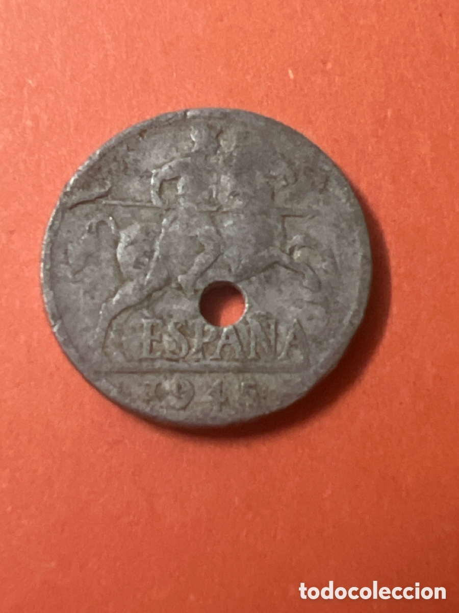 Monedas Franco: X891. MONEDA ESPA&Ntilde;A 1945 - Foto 1