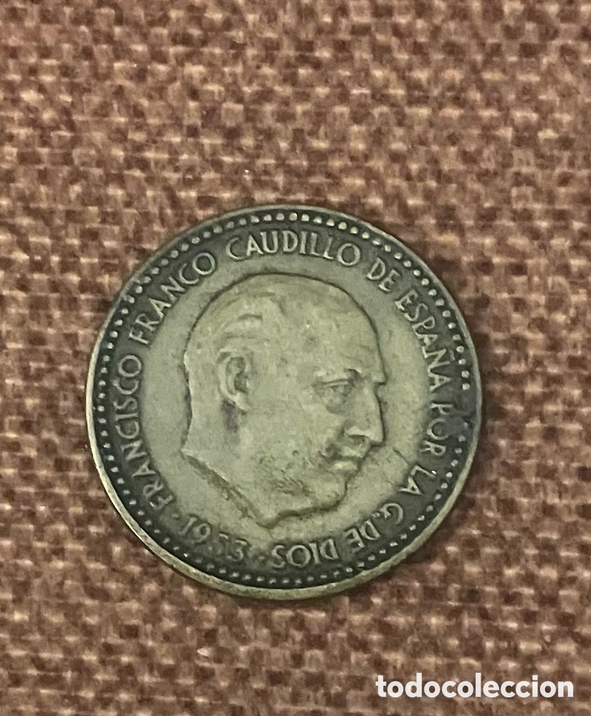 Monedas Franco: Moneda 1Pta Franco 1953 - Foto 1
