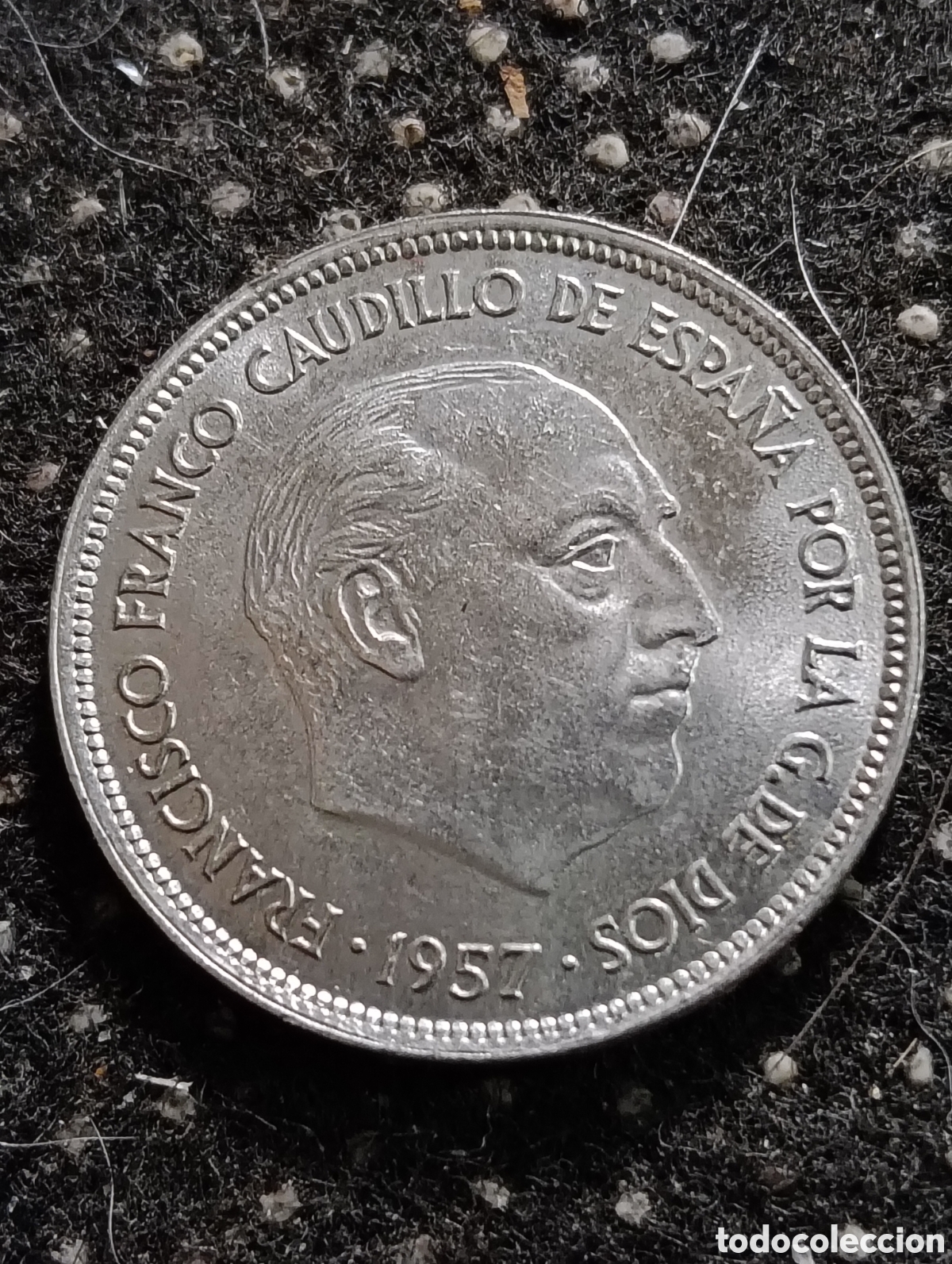 Monedas Franco: Franco Moneda poco circulada de 25 Pts. 1957 *69 - Foto 1