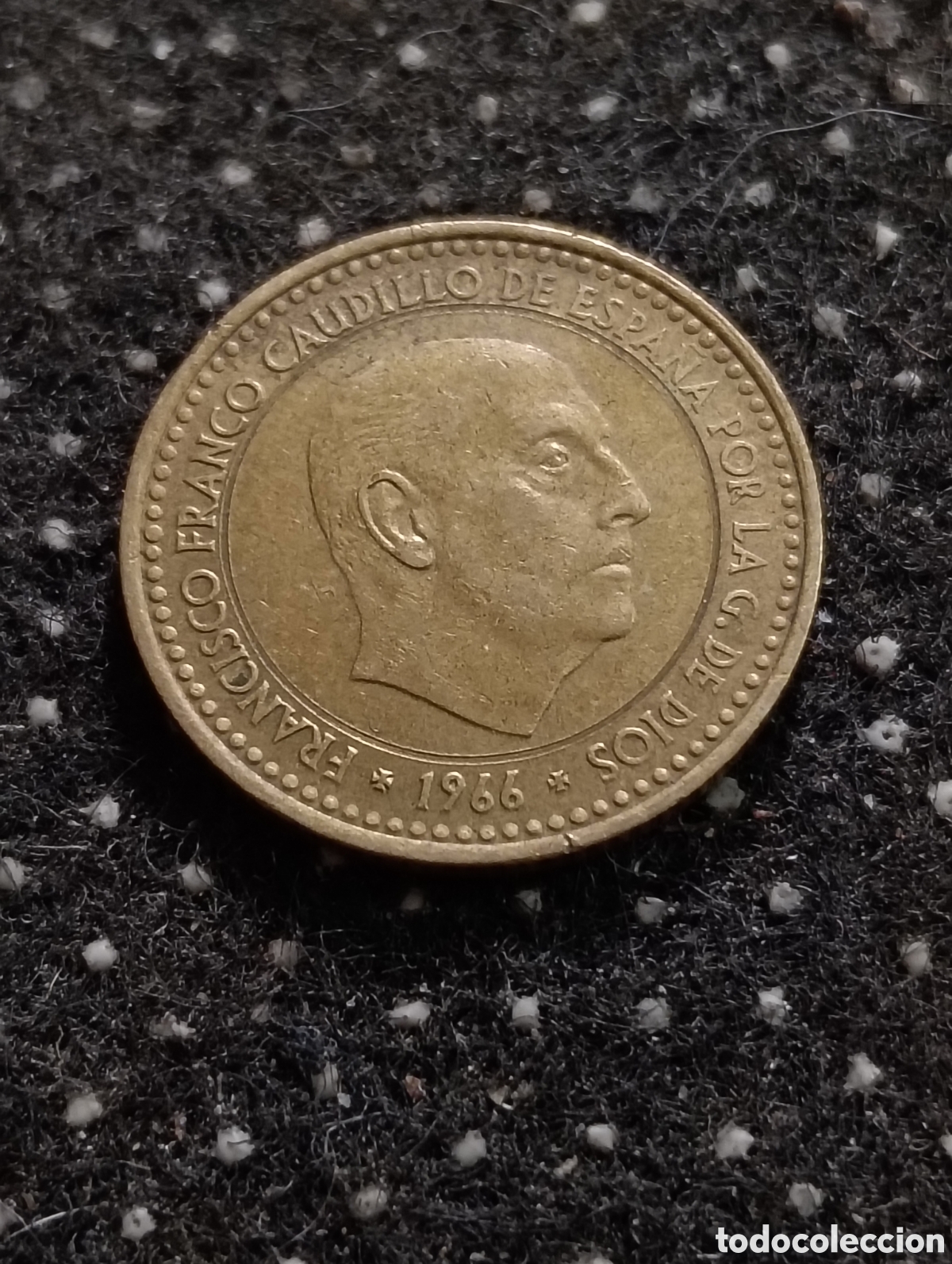 Monedas Franco: Franco moneda ERROR de 1 pts. 1966 *71 - Foto 1