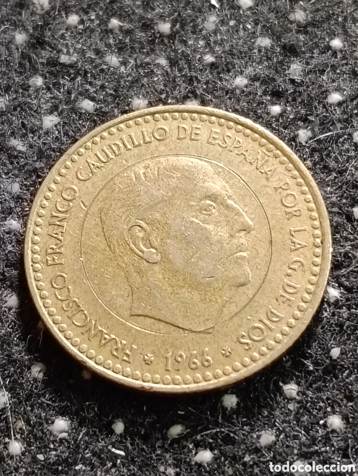Monedas Franco: Franco moneda ERROR de 1 pts. 1966 *74 - Foto 1
