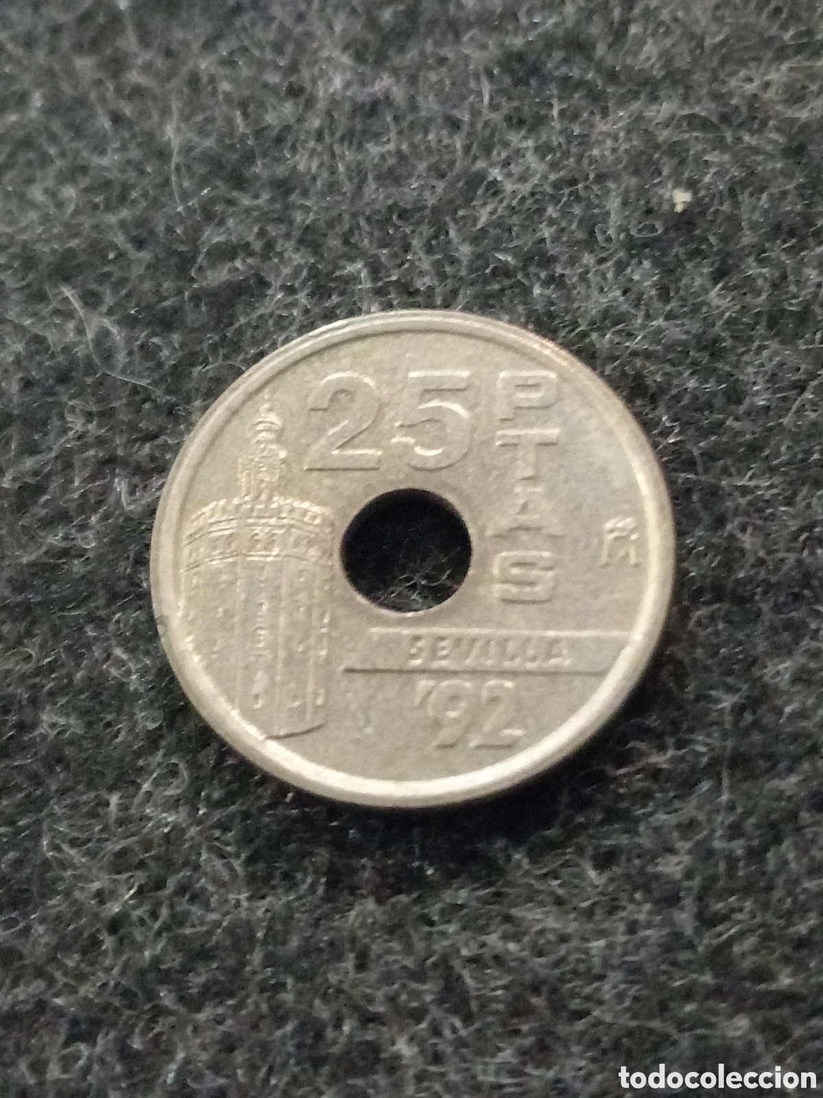 Monedas Franco: 25 pesetas del a&ntilde;o 1992 - Foto 2