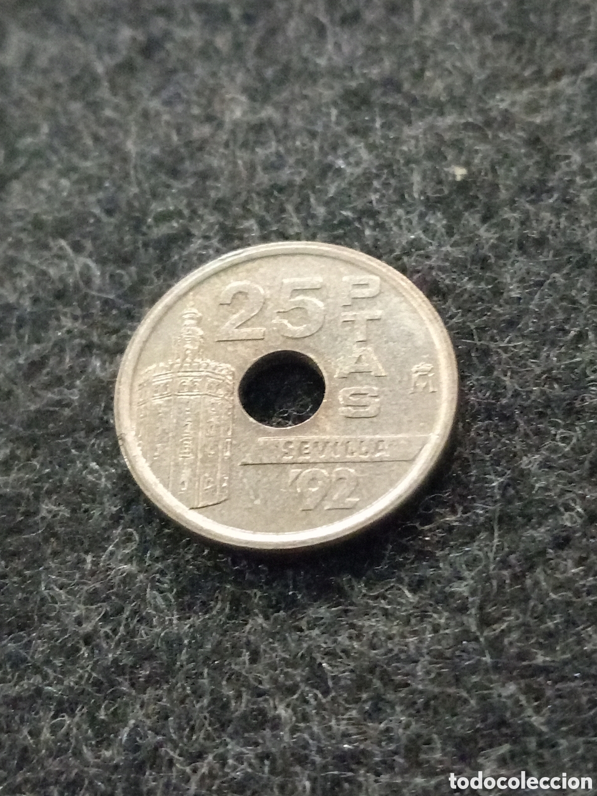 Monedas Franco: 25 pesetas del a&ntilde;o 1992 - Foto 3