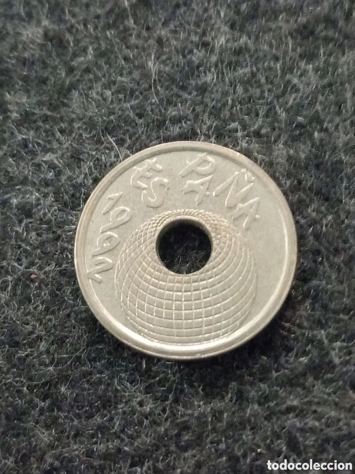 Monedas Franco: Moneda de 25 pesetas del a&ntilde;o 1992 - Foto 2