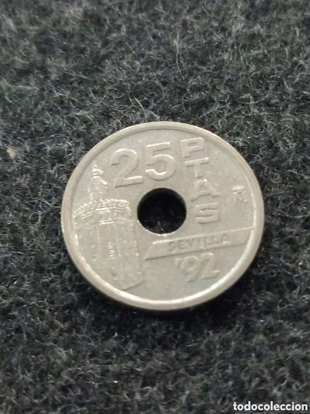 Monedas Franco: Moneda de 25 pesetas del a&ntilde;o 1992 - Foto 5