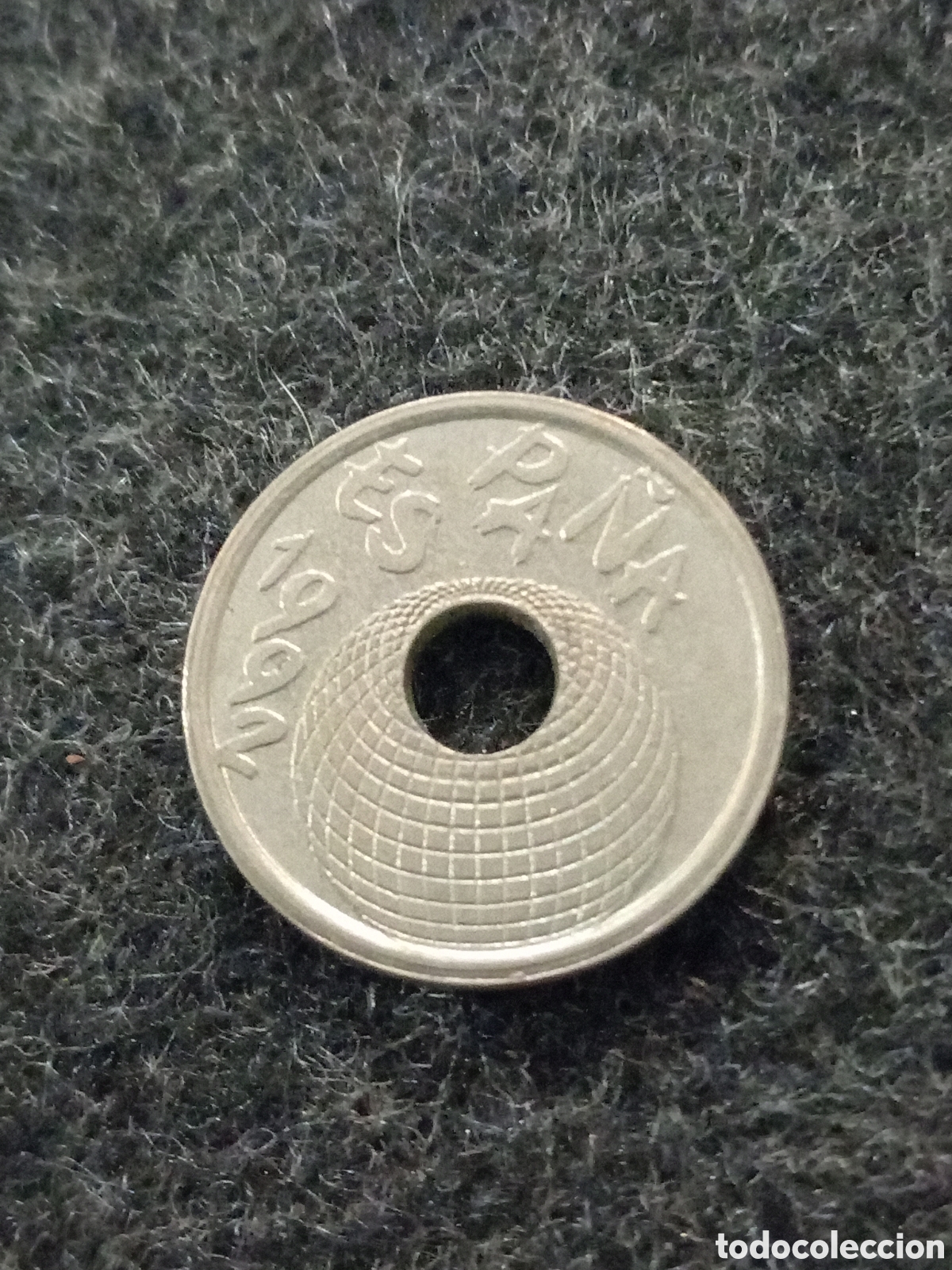 Monedas Franco: Moneda de 25 pesetas del a&ntilde;o 1992 - Foto 1