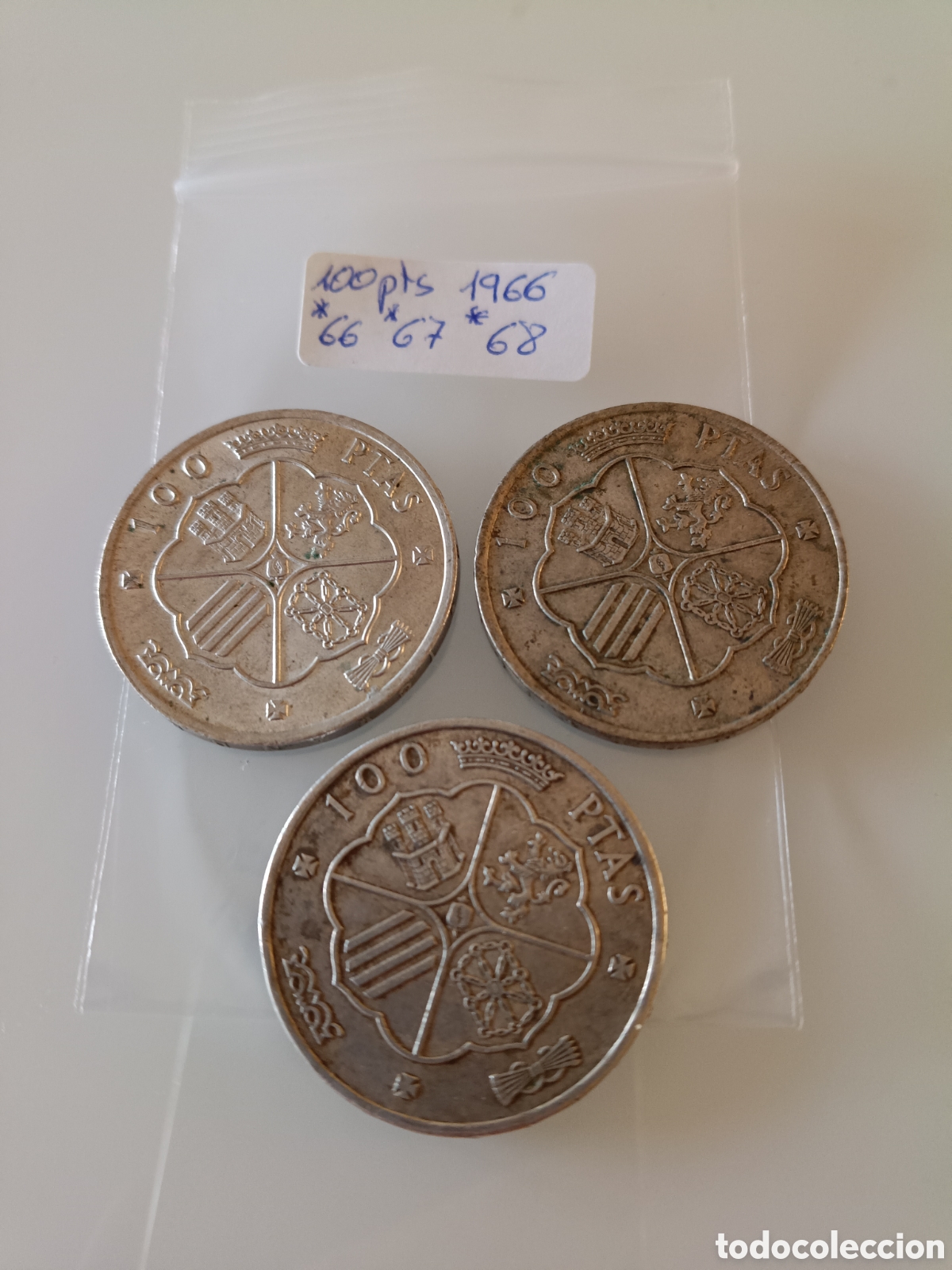 Monedas Franco: 100 pesetas Espa&ntilde;a 1966 - Foto 5