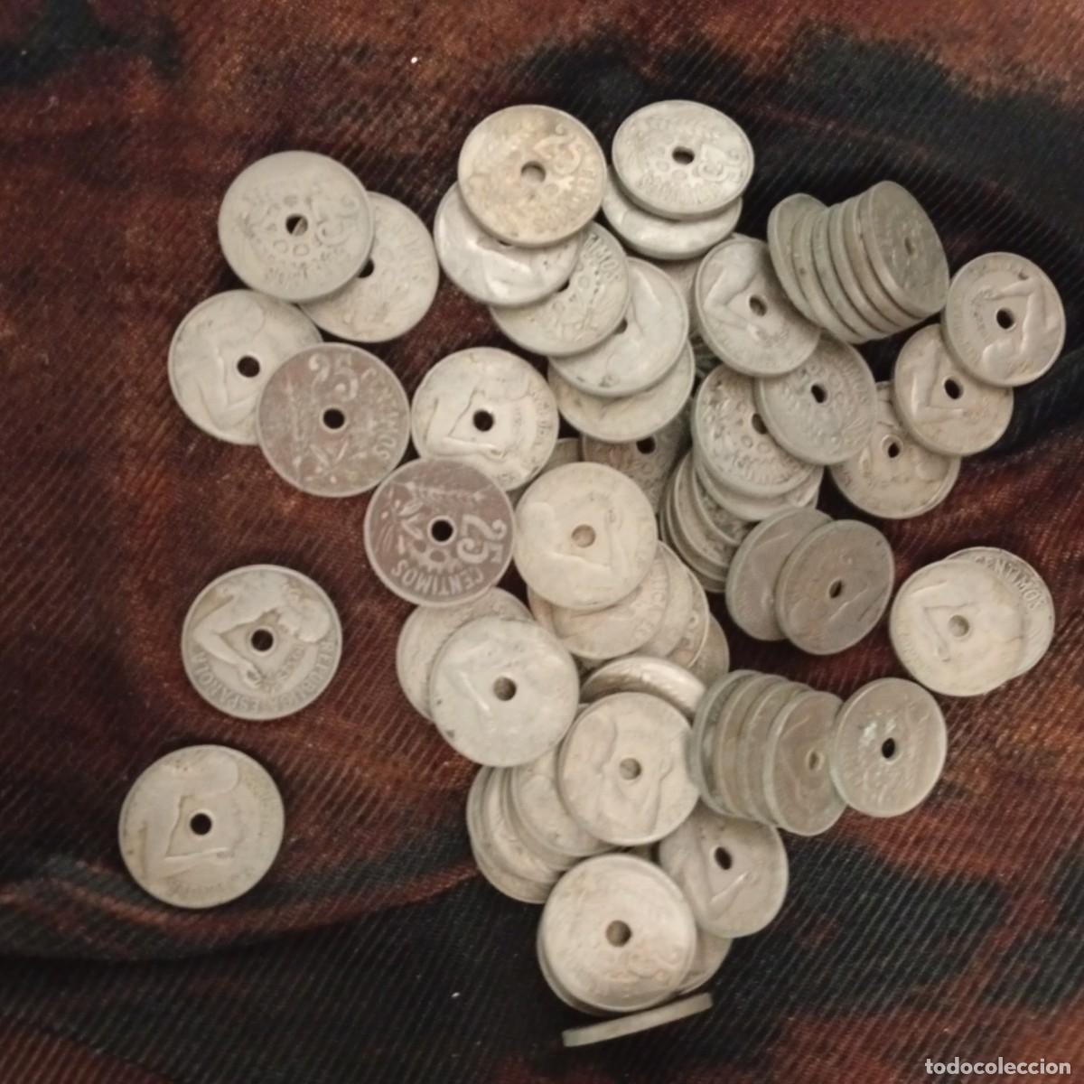 Monedas Franco: CINCO MONEDAS DE 25 CENTIMOS 1925 Y 1927 - Foto 8