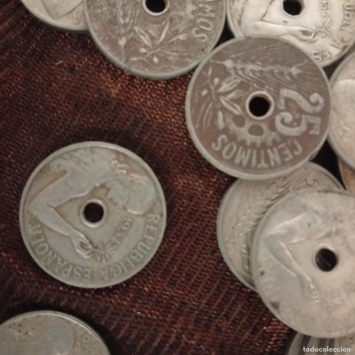 Monedas Franco: CINCO MONEDAS DE 25 CENTIMOS 1925 Y 1927 - Foto 9