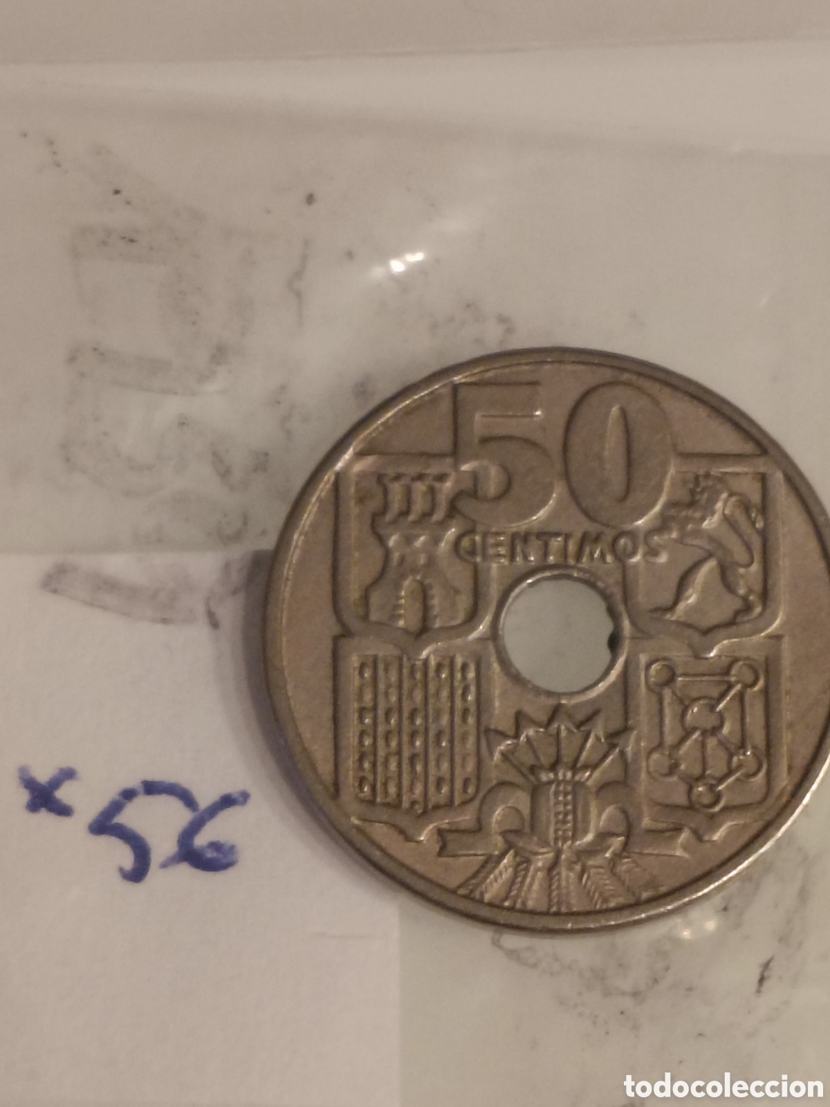 Monedas Franco: Lote 50 c&eacute;ntimos Espa&ntilde;a - Foto 7