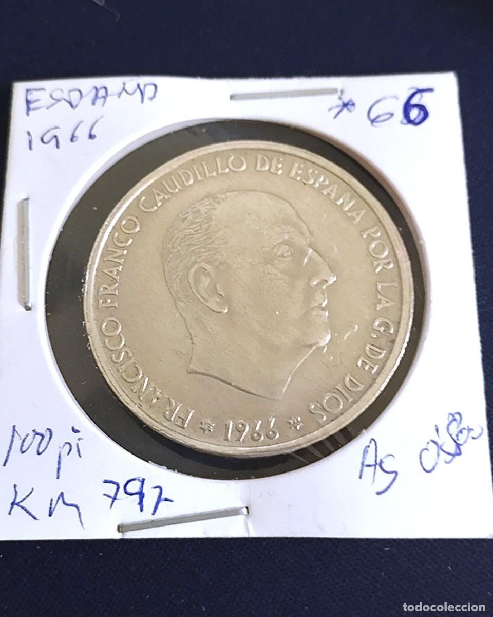 Monedas Franco: 100 pesetas 1966 *66 - Foto 1