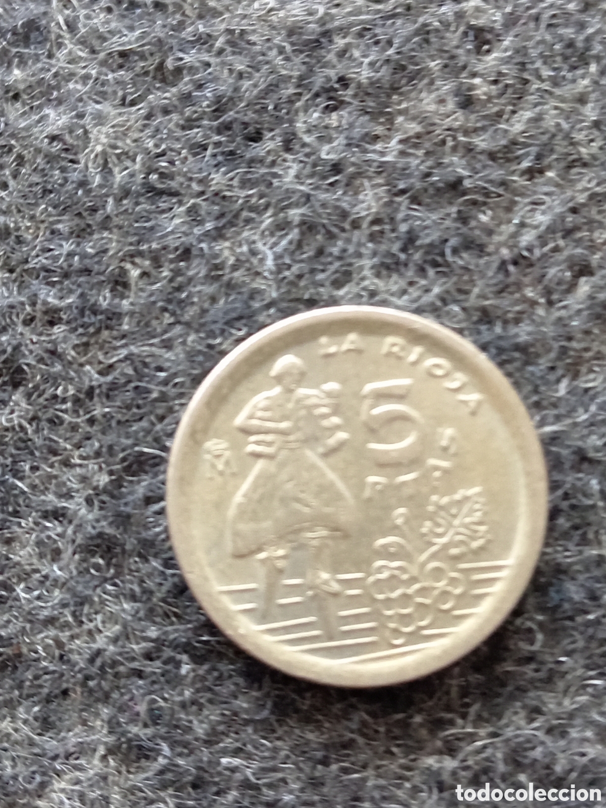 Monedas Franco: Dos monedas de 5 pesetas a&ntilde;o 1996 - Foto 3