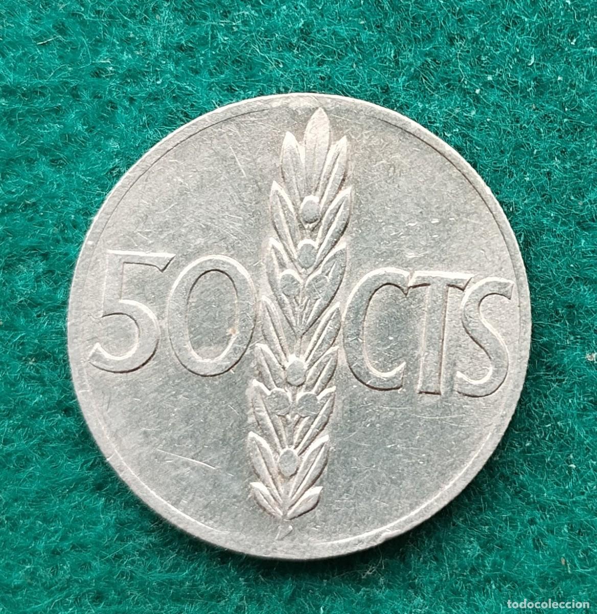 Monedas Franco: moneda 50 centimos 1966 Franco - Foto 1