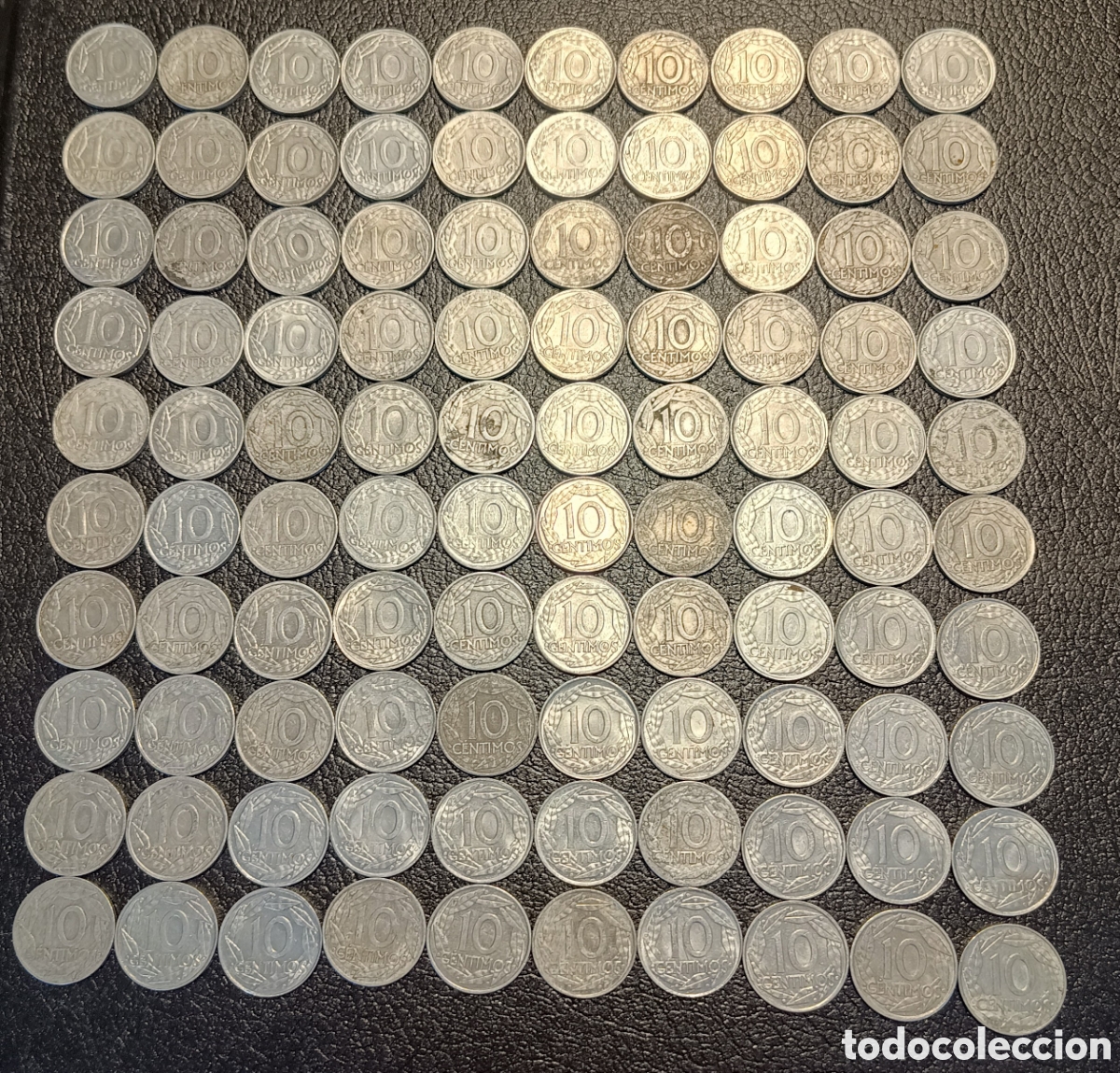 Monedas Franco: LOTE DE 100 MONEDAS DE 10 CENTIMOS 1959 - Foto 1