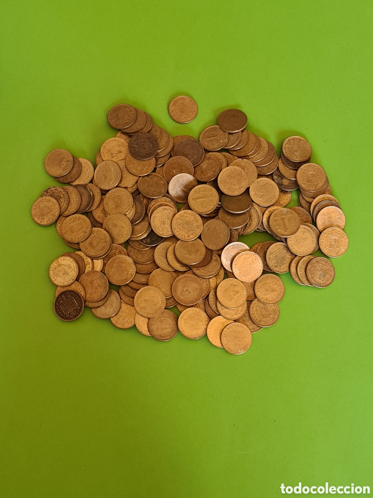 Monnaies Franco: Lote de 197 Monedas de 1 Peseta Rubias.