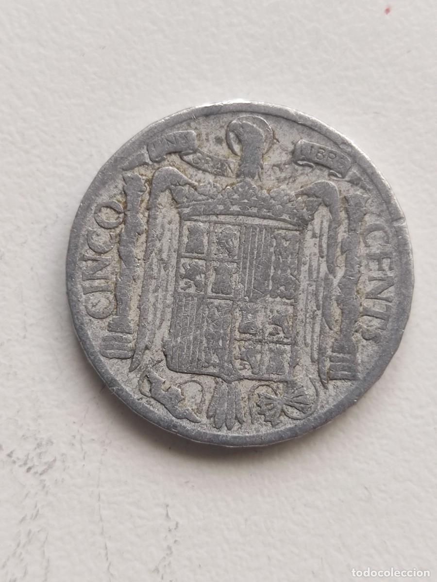 Monedas Franco: 5 c&eacute;ntimos 1941. Franco. - Foto 2