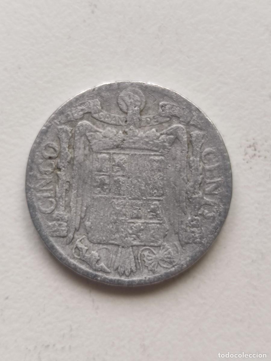 Monedas Franco: 5 c&eacute;ntimos 1940. Estado Espa&ntilde;ol. - Foto 2