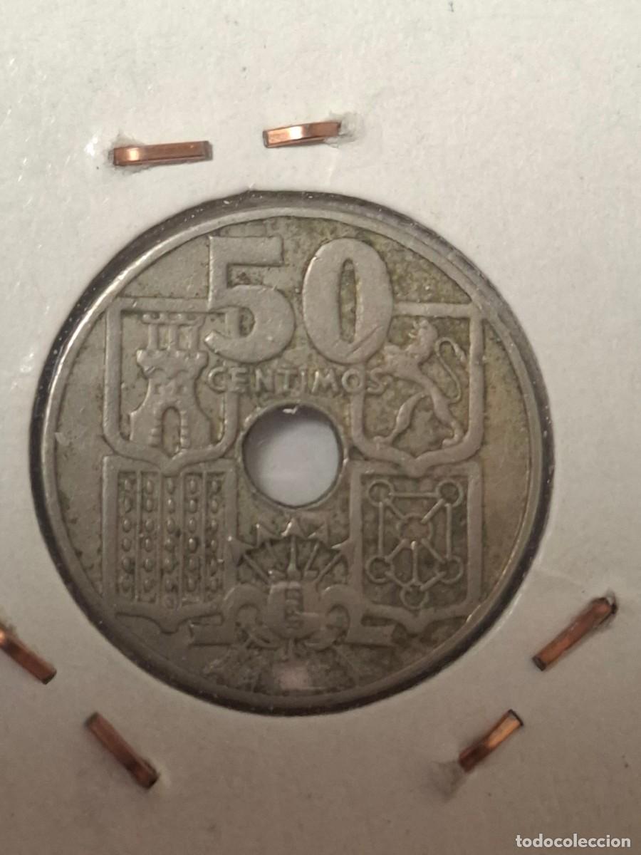 Monedas Franco: MONEDA DE 50 C&Eacute;NTIMOS DE 1949*62 - Foto 2