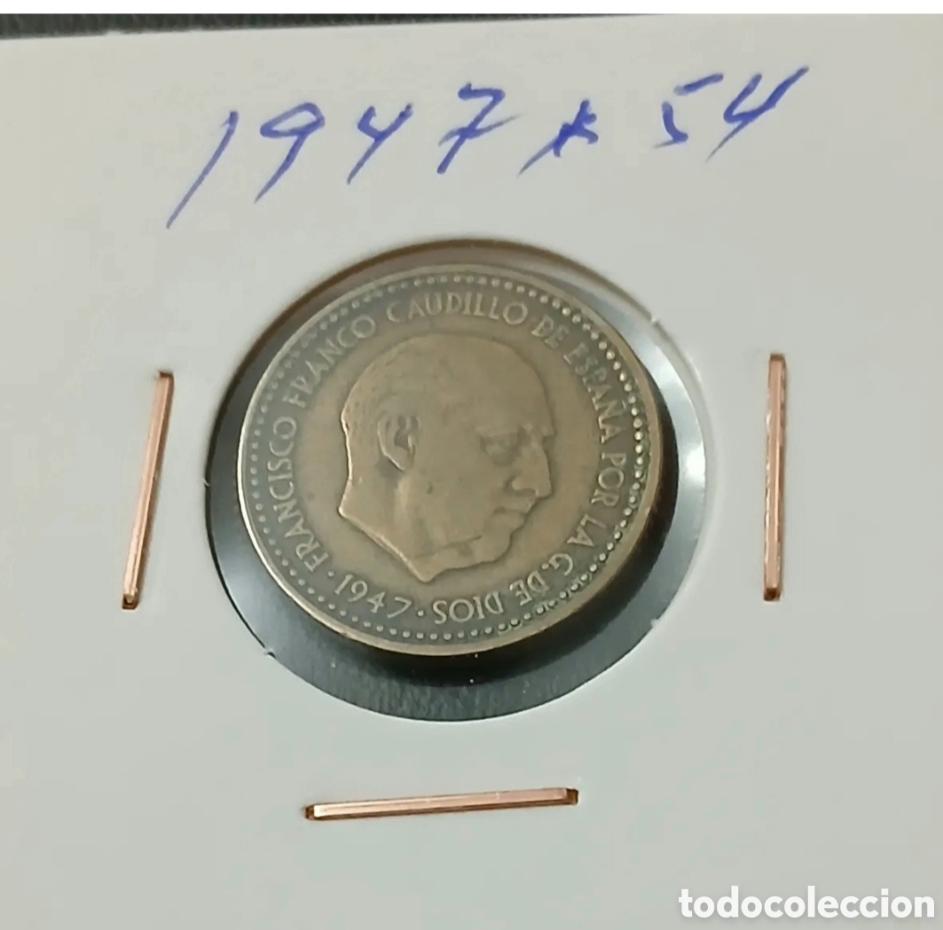Monedas Franco: 1 PESETA FRANCO 1947*54