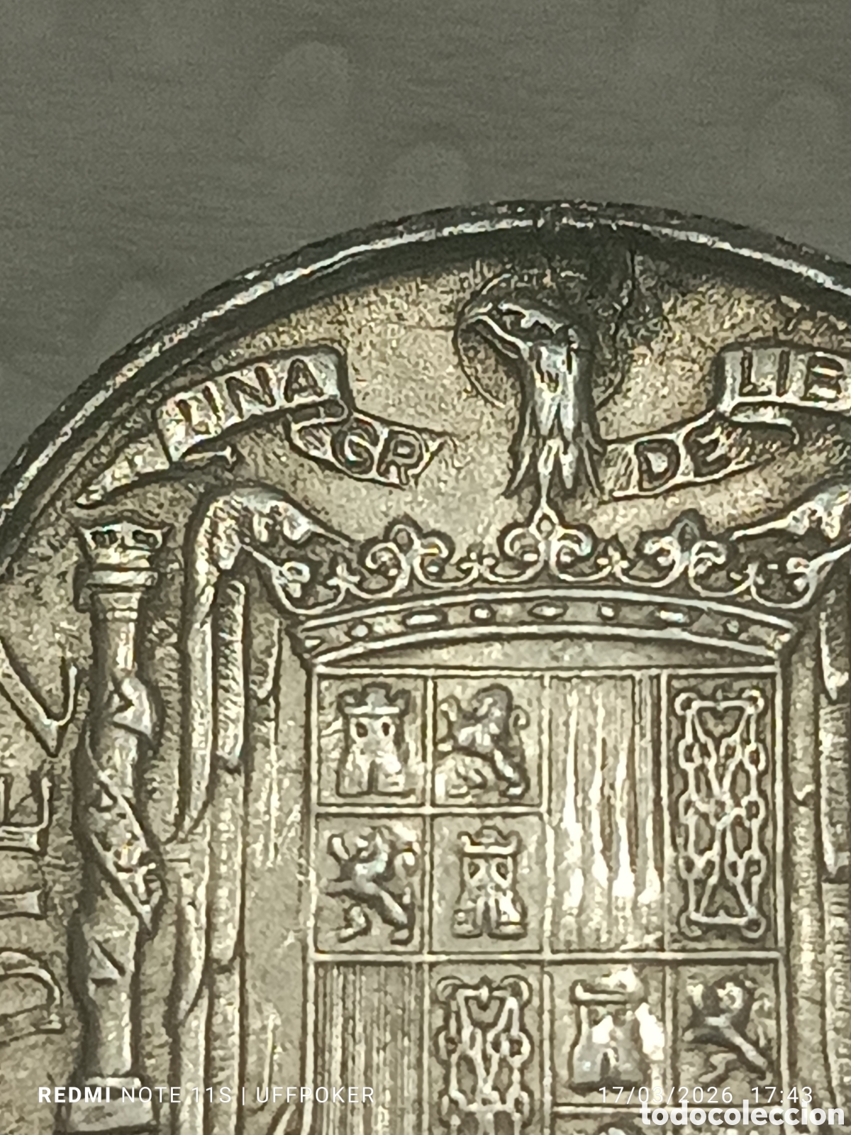 Monedas Franco: 10 c&eacute;ntimos aluminio 1940 Plus Ultra - Foto 2