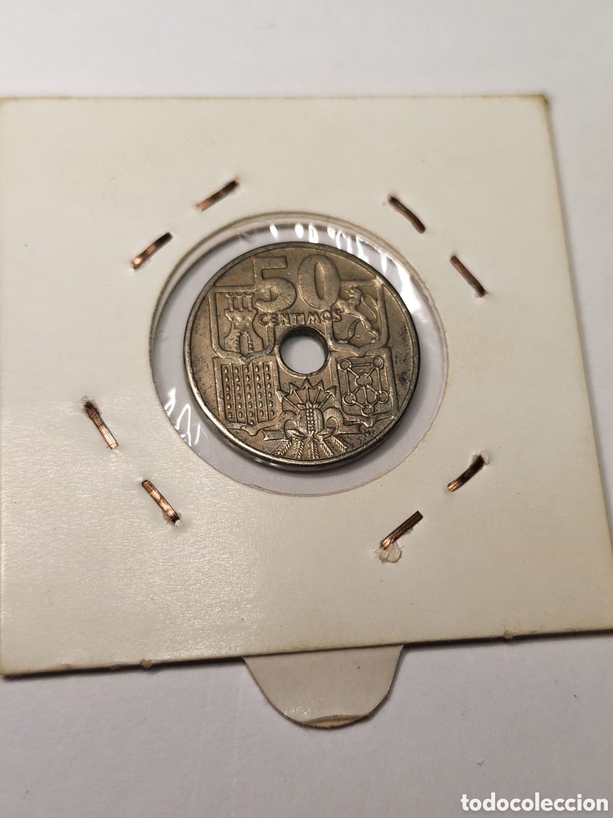 Monedas Franco: Espa&ntilde;a- 50 centimos 1949.*52 - Foto 2