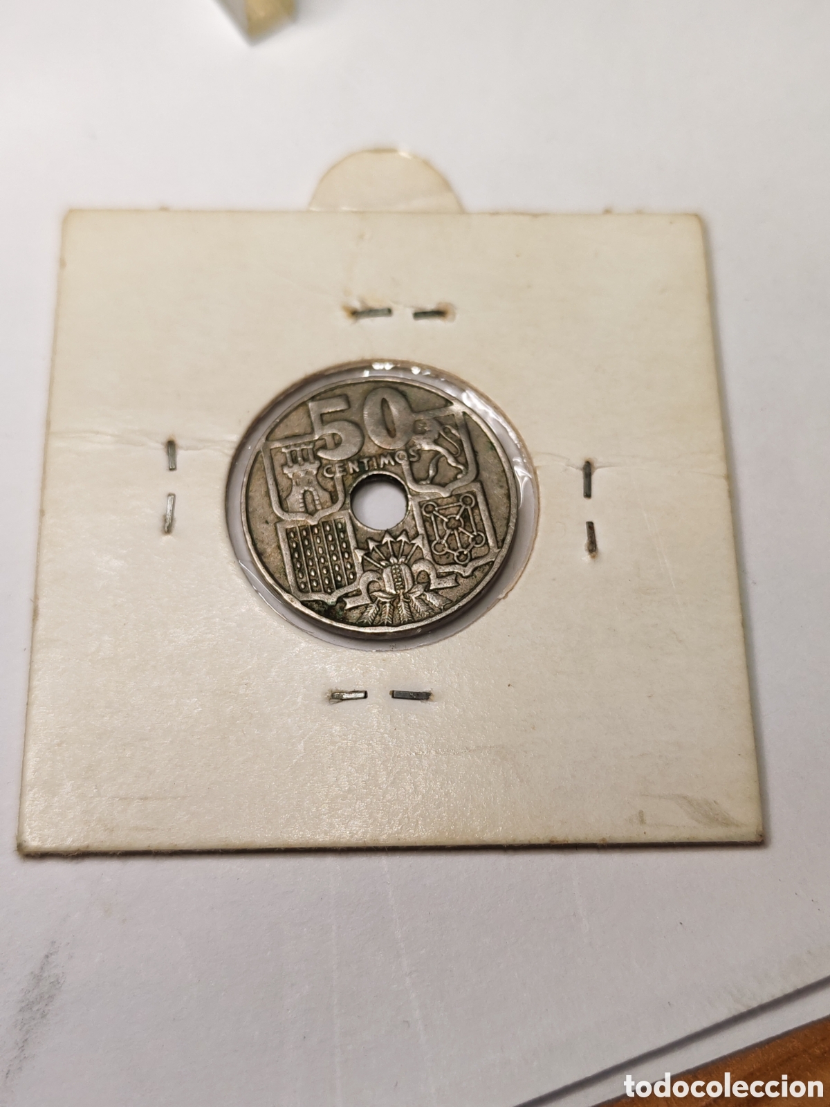 Monedas Franco: Espa&ntilde;a- 50 centimos 1949 *53 - Foto 2