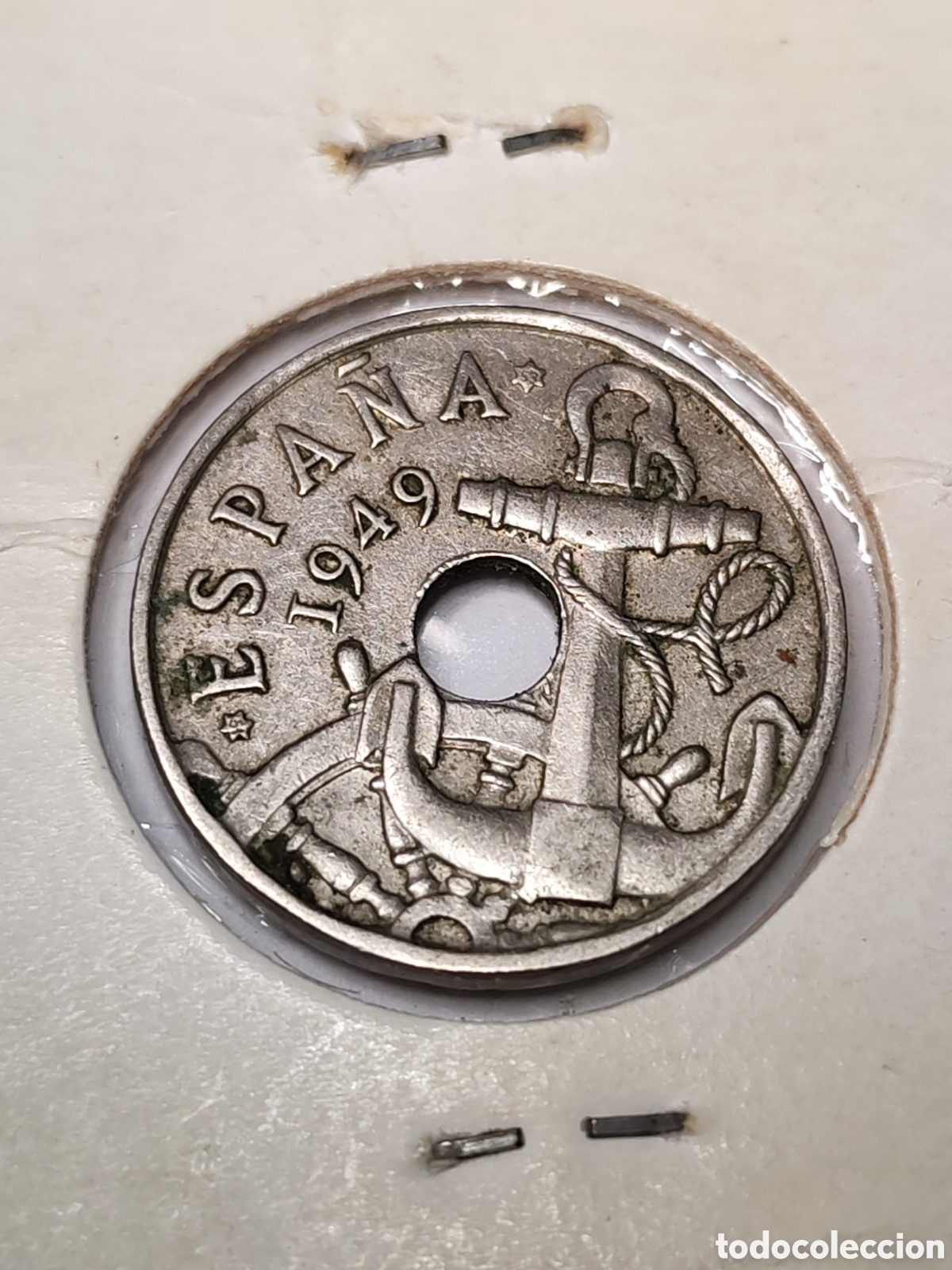 Monedas Franco: Espa&ntilde;a- 50 centimos 1949 *53 - Foto 4