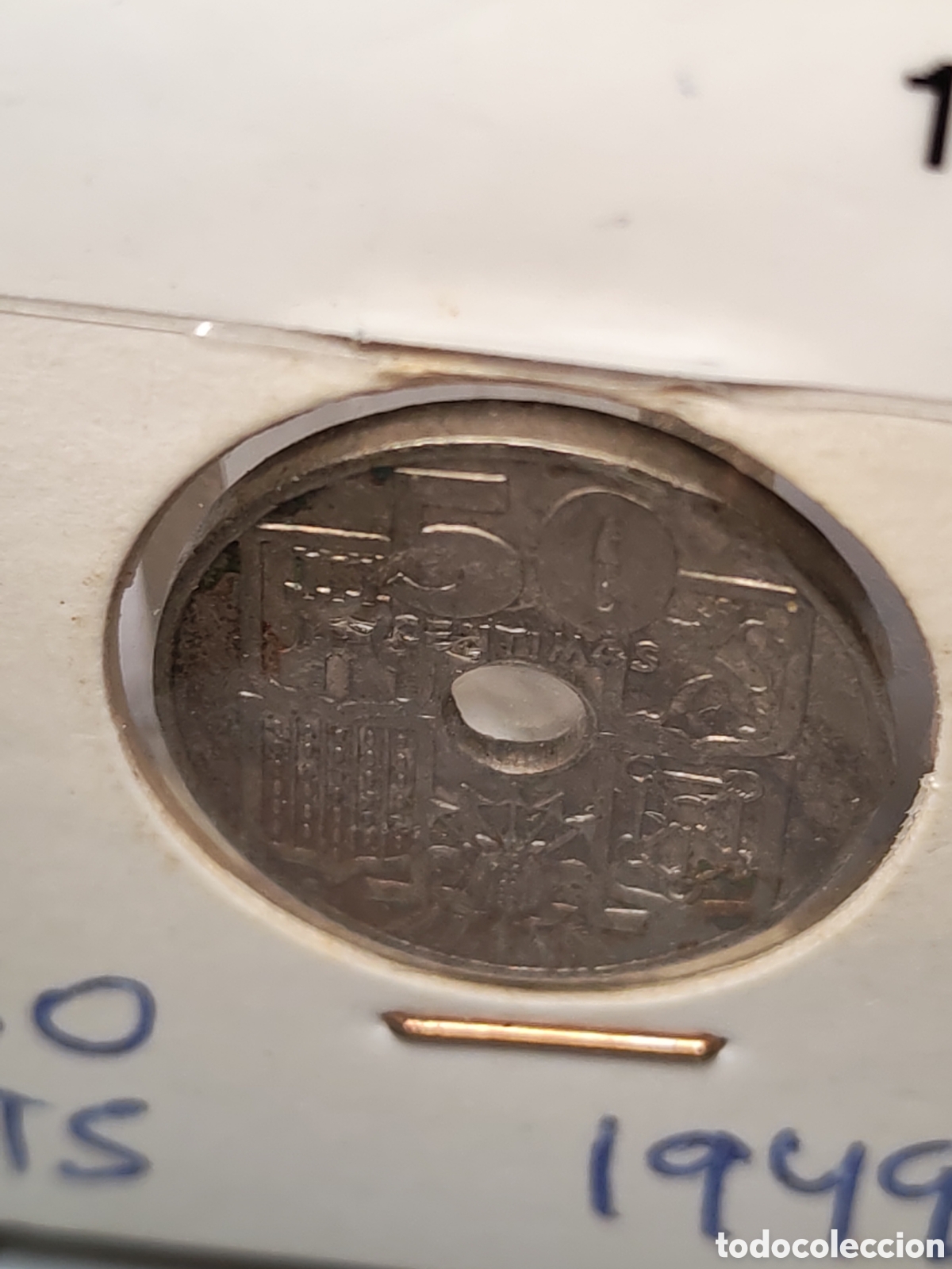 Monedas Franco: Espa&ntilde;a- 50 centimos 1949 *52 - Foto 5