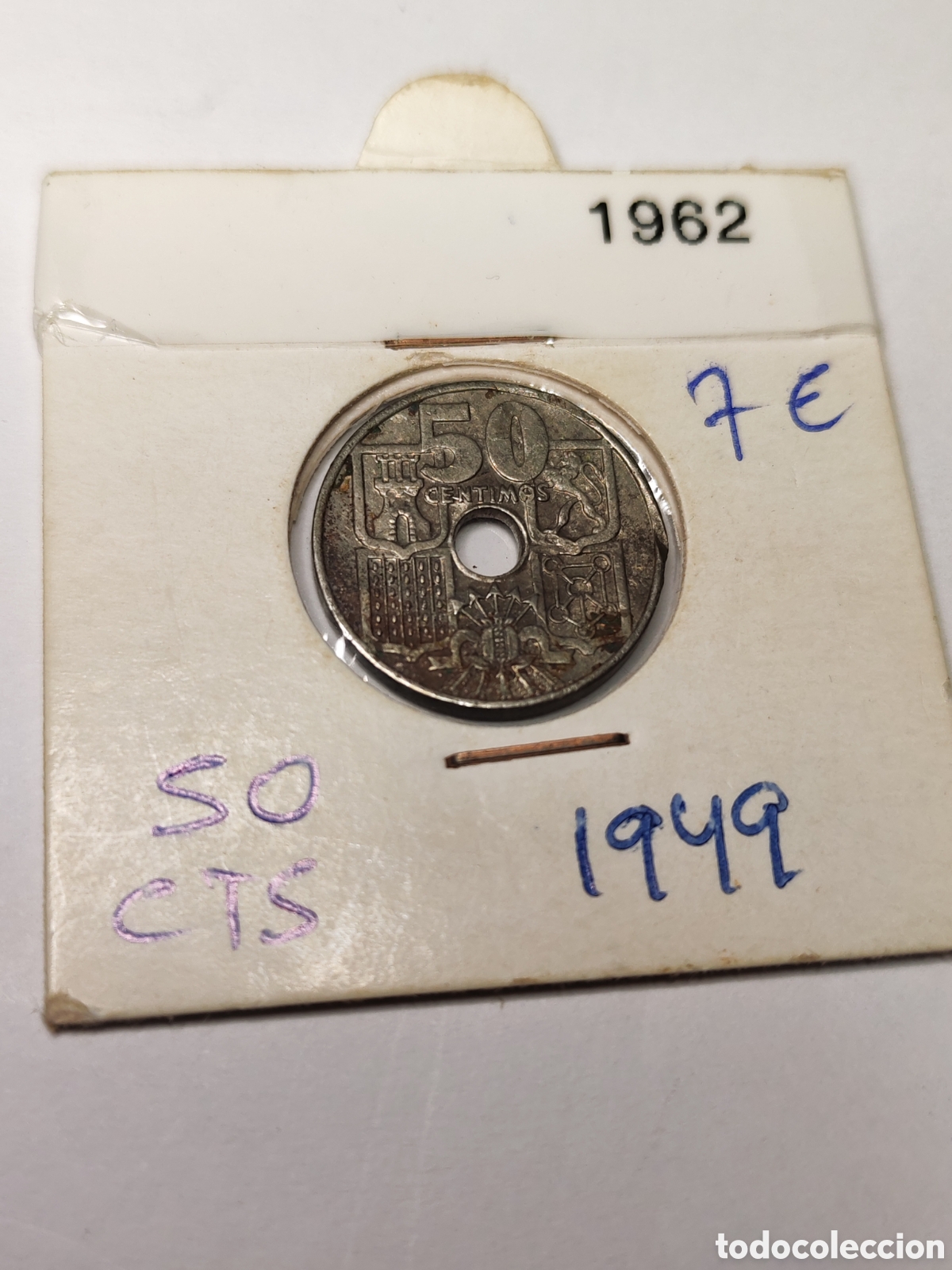 Monedas Franco: Espa&ntilde;a- 50 centimos 1949 *52 - Foto 1