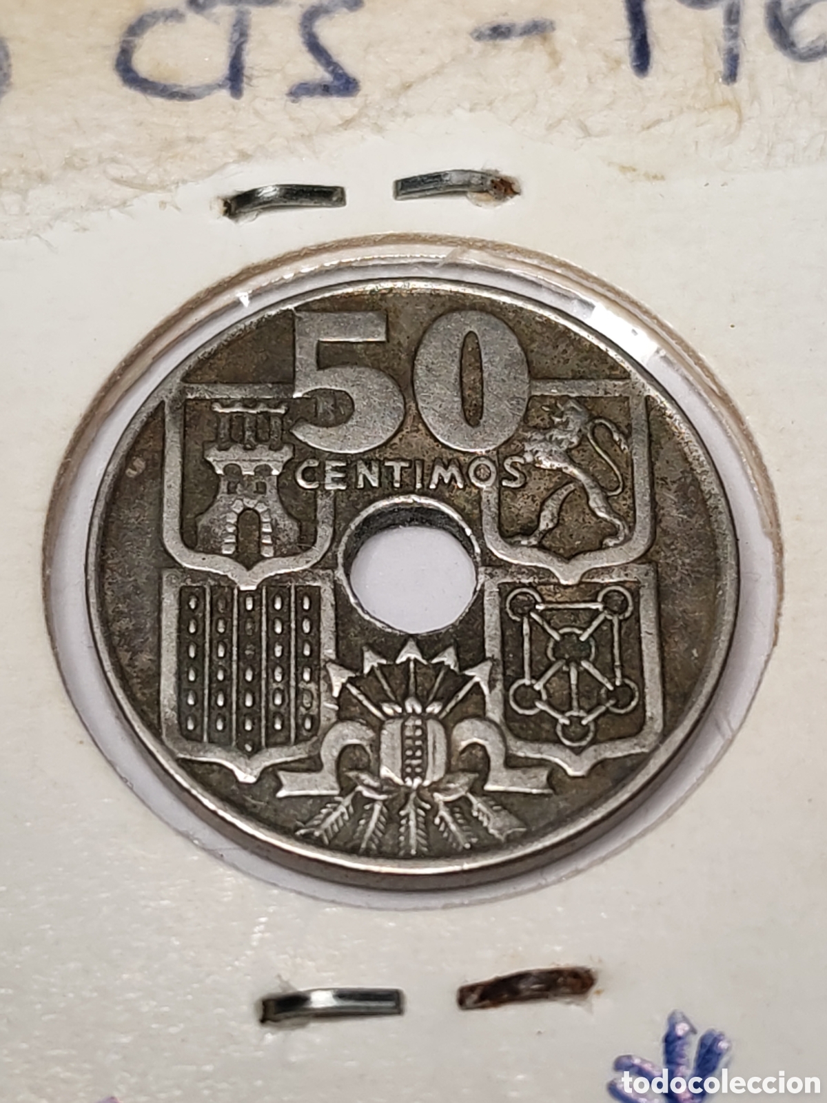 Monedas Franco: Espa&ntilde;a- 50 centimos 1963 *63 - Foto 3
