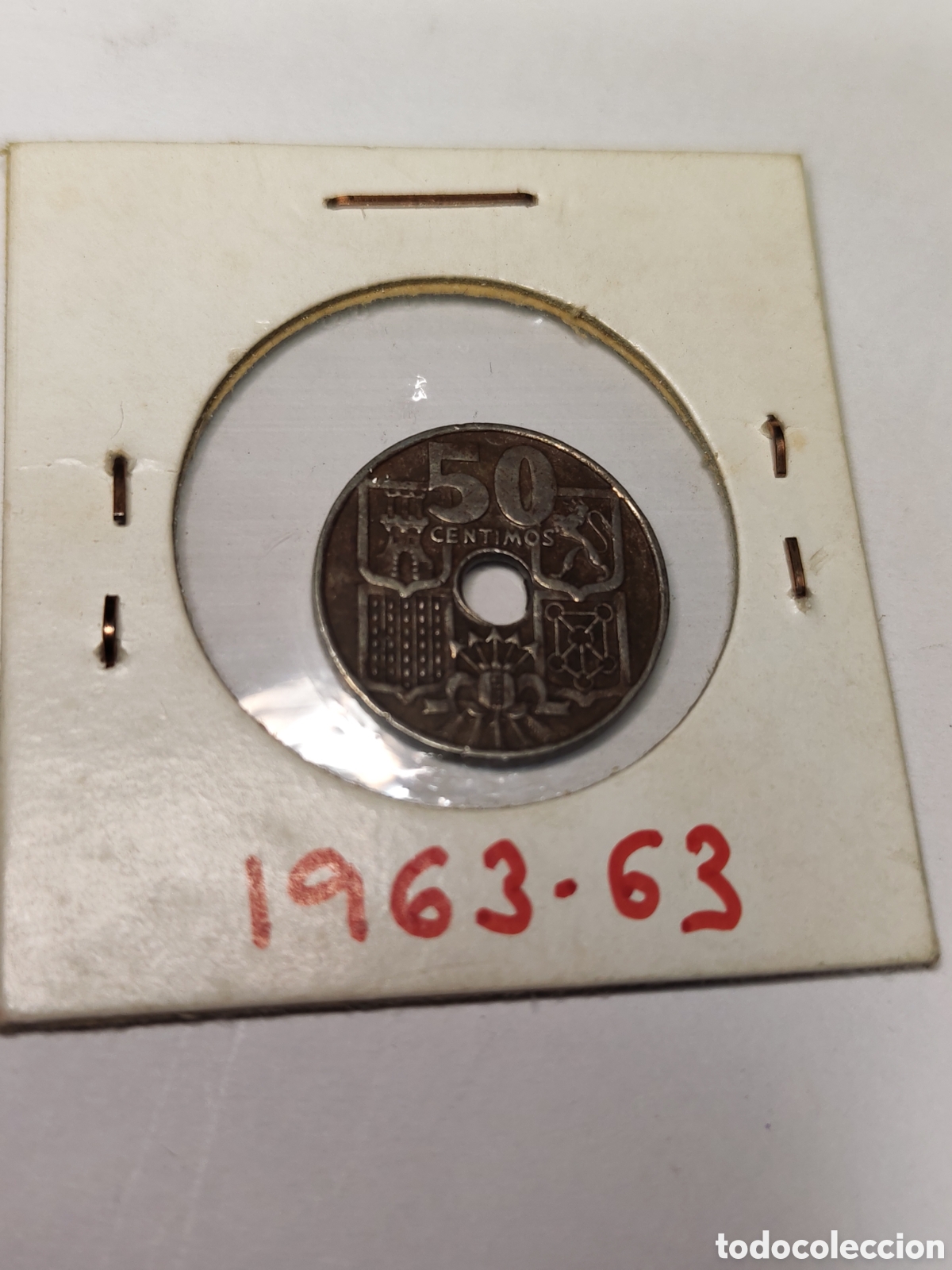 Monedas Franco: Espa&ntilde;a- 50 centimos 1963 *63 - Foto 1