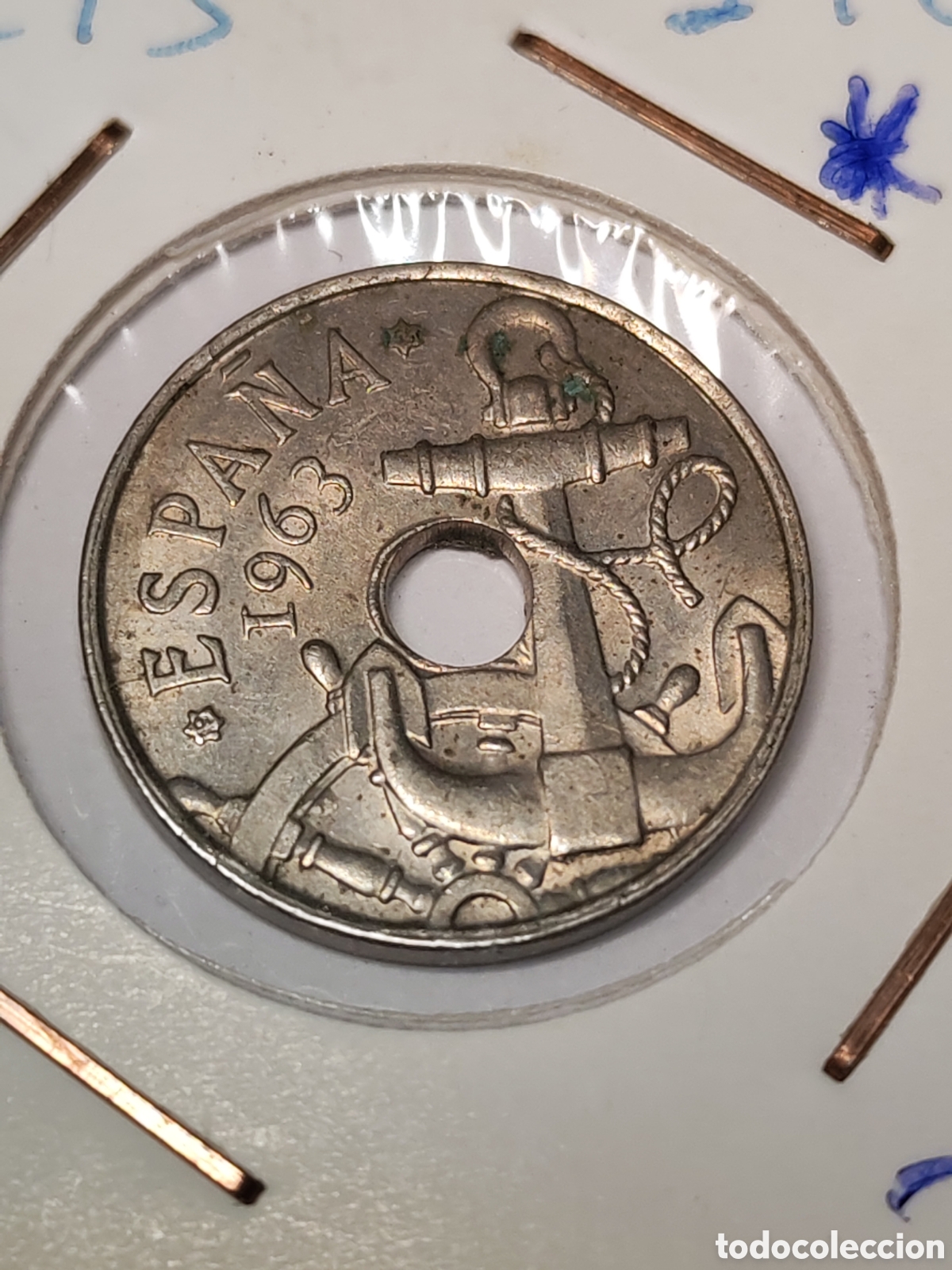 Monedas Franco: Espa&ntilde;a- 50 centimos 1963 *65 - Foto 3
